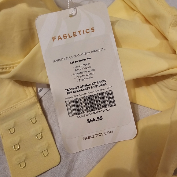 Fabletics Yellow Bralette Large - Picture 5 of 5